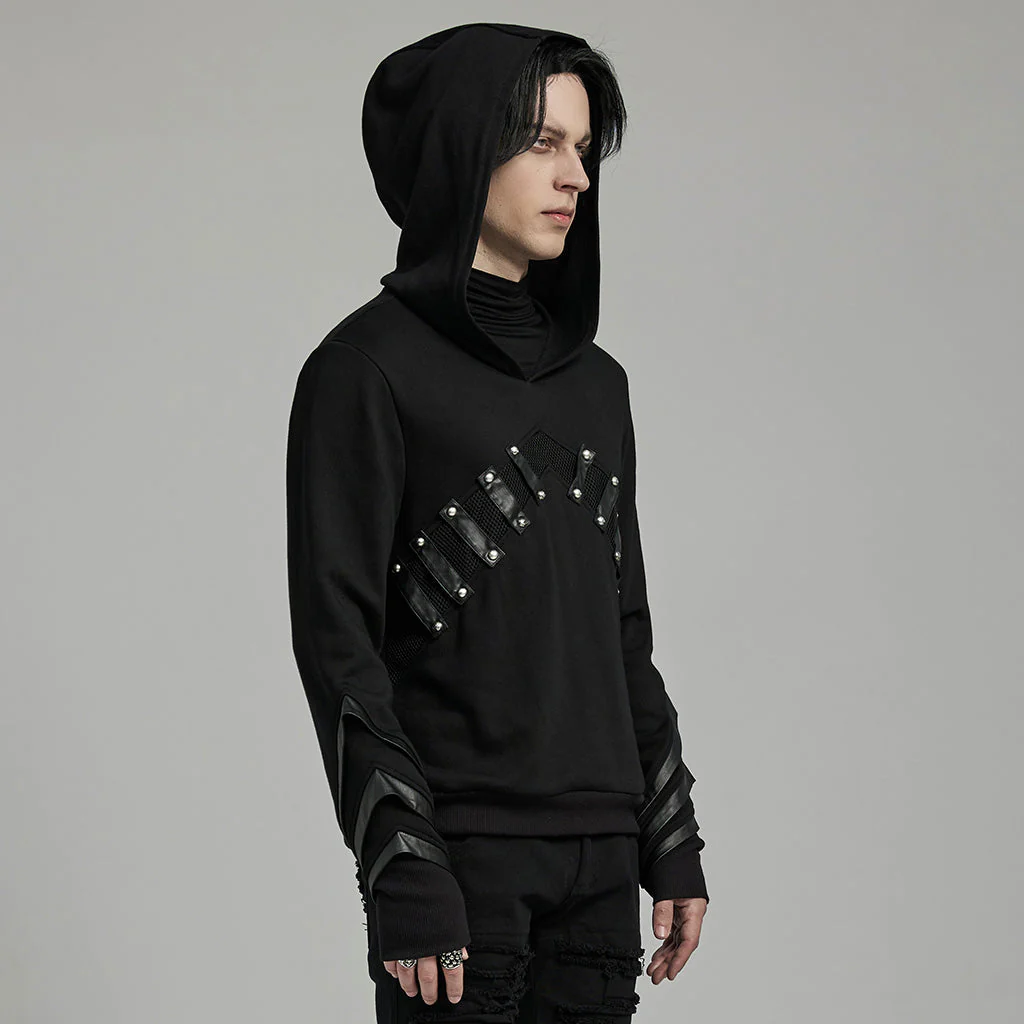 WT-889WYM Gothic Punk Sweater with Edgy Rivet Details - Image 21