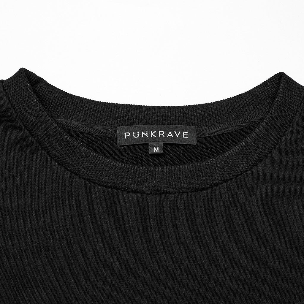 WT-930TCM Edgy Black Mesh Layered Punk T-Shirt - Image 7