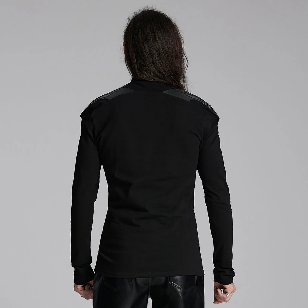 WT-933TCM Cyberpunk Long Sleeve Tactical Shoulder Detail T-Shirt - Image 4