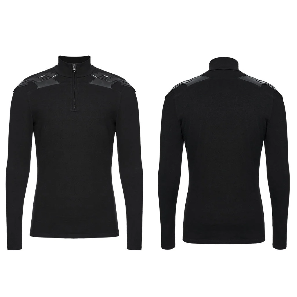 WT-933TCM Cyberpunk Long Sleeve Tactical Shoulder Detail T-Shirt - Image 6
