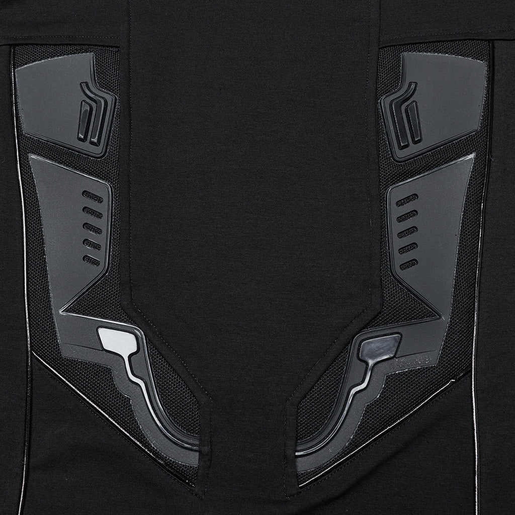 WT-934TCM Cyber Goth Long Sleeve Punk T-Shirt with Shoulder Straps - Image 8