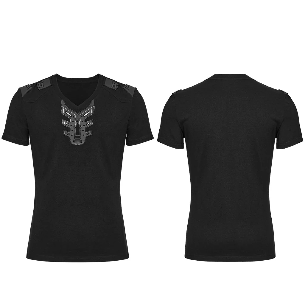 WT-997TDM Edgy Black Gothic Strap Design Punk T-Shirts Men??????????????????????????????¡ì?????????????o????????????????????????????¡ì????????????????????????????????????????¡ì?????????????s Fashion - Image 15
