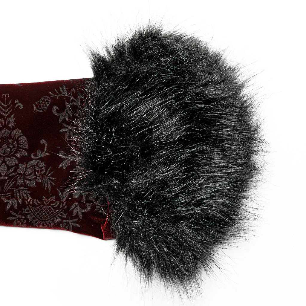 WY-1513XCF Punk Rave Gothic Coat Velvet Faux Fur Trimmed Victorian Style Jacket - Image 28