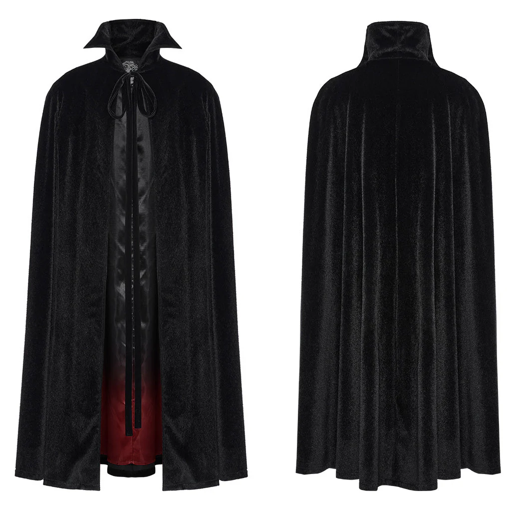 WY-1542DPM Elegant Gothic Cloak Hooded Black Red Lining??????????????????????????????????¡ì?????????????????? Sophisticated Style - Image 26
