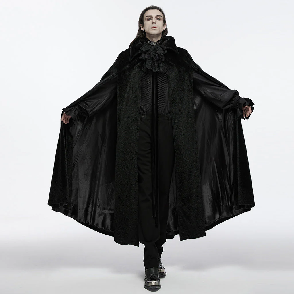 WY-1542DPM Elegant Gothic Cloak Hooded Black Red Lining??????????????????????????????????¡ì?????????????????? Sophisticated Style - Image 35
