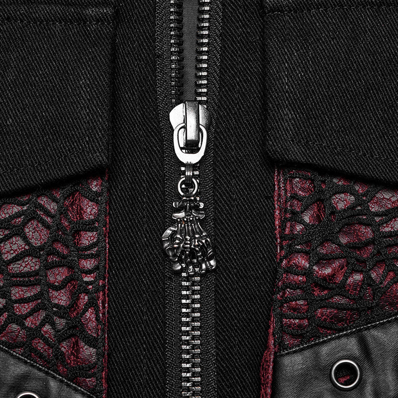 WY-1610MJM Gothic Sleeveless Punk Vest with Rivet Details - Image 25