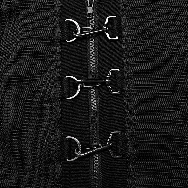 WY-1615XCM Steampunk Gothic Buckled black Jacket Punk Jackets - Image 5