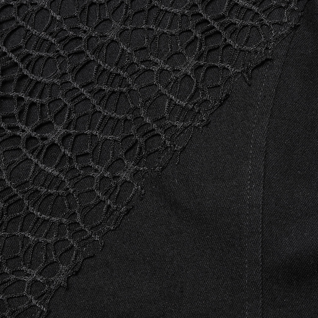 WY-1647MJF Edgy Punk Vest with Asymmetrical Leather Straps Design - Image 10