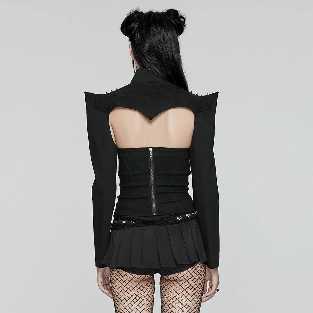WY-1653XDF Spiked Gothic Cutout Punk Jackets for Edgy Statement Looks - Image 4