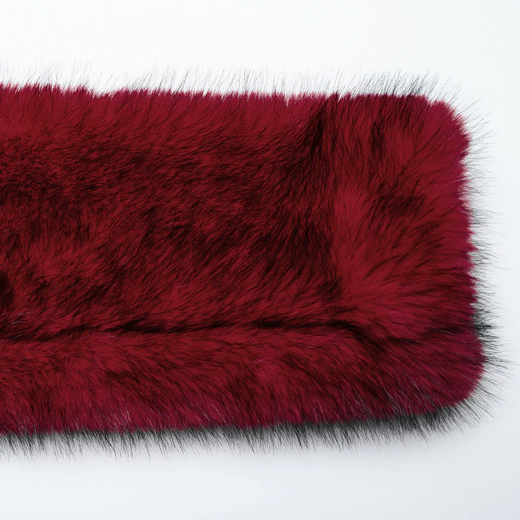 WY-1664XDF Gothic Punk Fur Jacket with Buckle Strap Details - Image 9