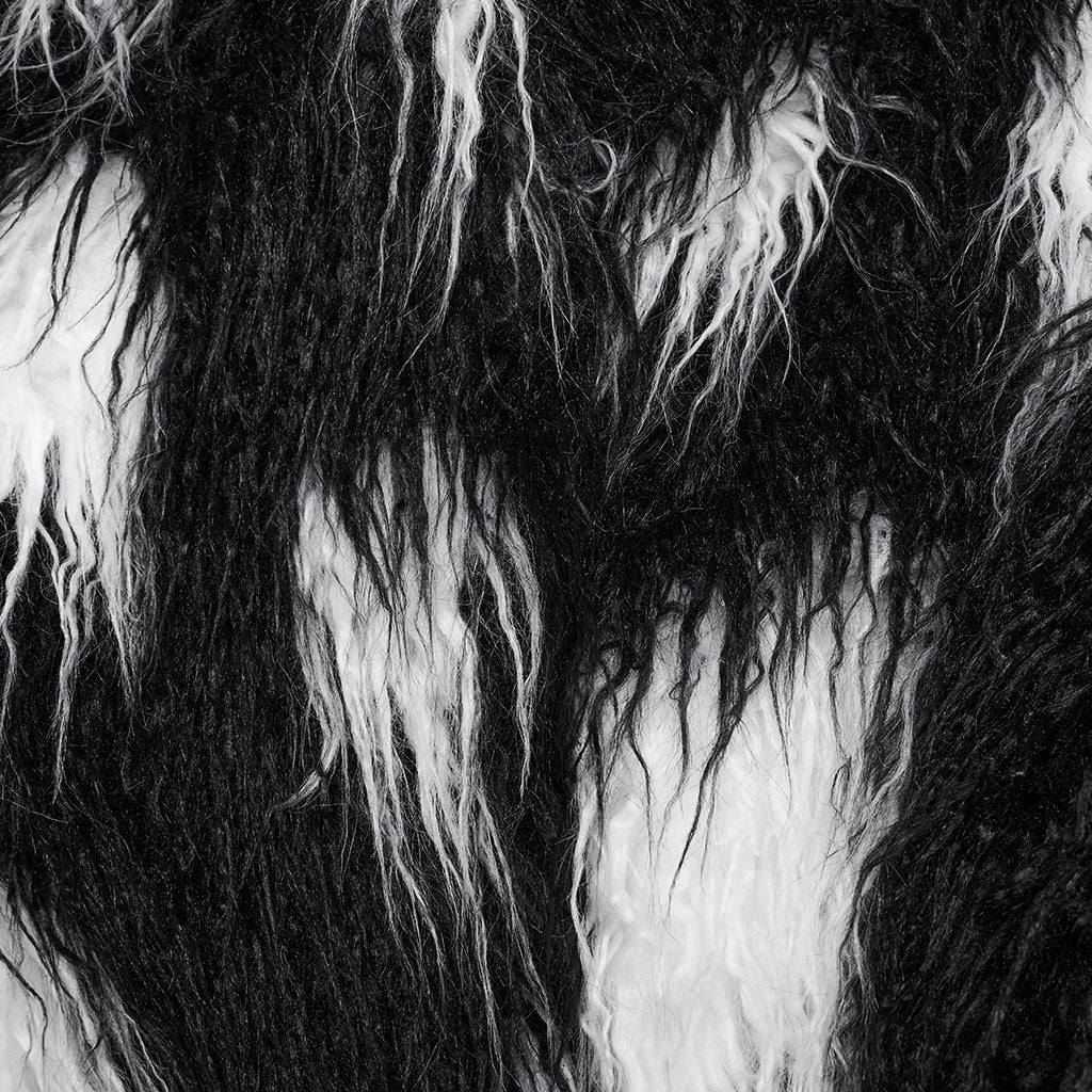 WY-1668XCF Gothic black White Faux Fur Punk Jacket - Image 24