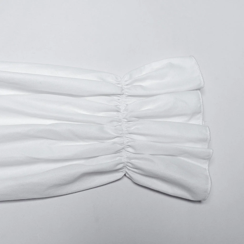 WY-1684CCM Mens Gothic Pleated Ruffle Shirt Victorian Steampunk Style - Image 10