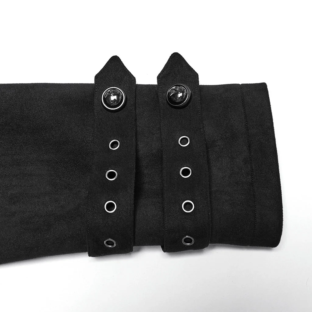 WY-1685ECM Gothic Coat Vintage Steampunk Long Trench Dark Aesthetic Jacket - Image 19