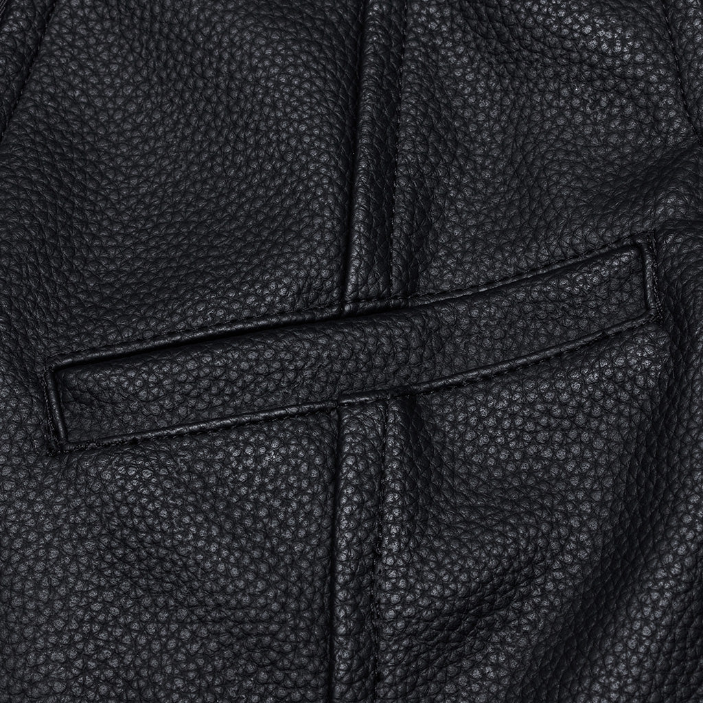 WY-1693MJM Gothic Buckle Strap Leather Texture Vest - Image 9