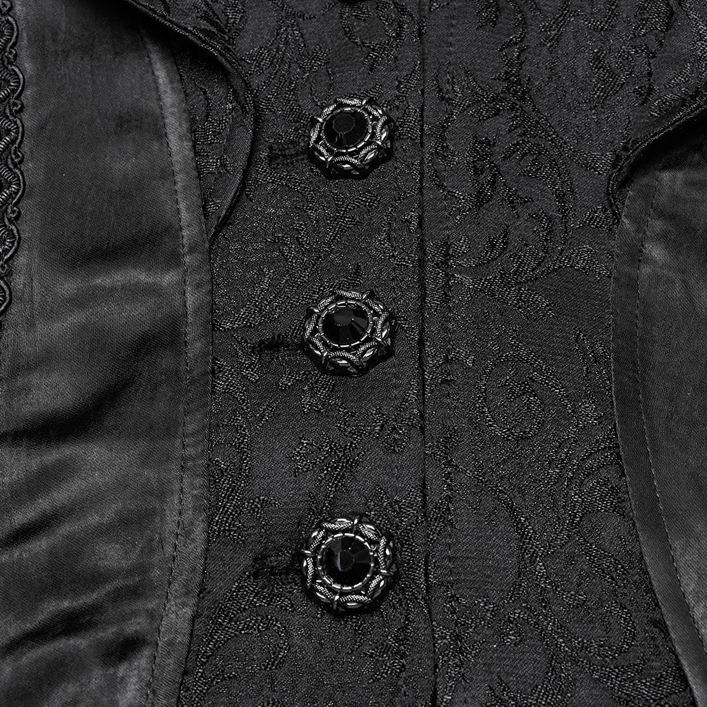 WY-1736XCF Gothic Jacket Victorian Tailcoat Style Long Flared Sleeves - Image 27