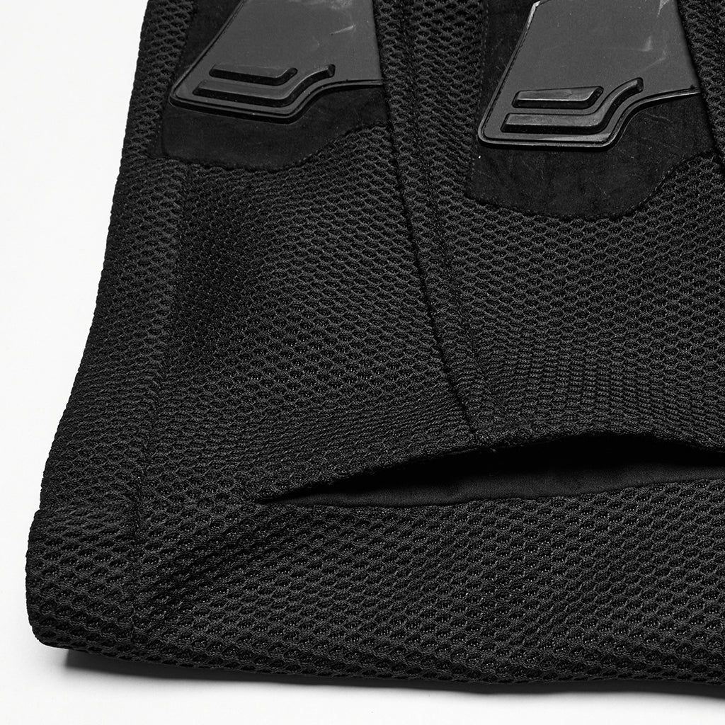 WY-1758MJM Edgy Black Mesh Tactical Punk Vest Sleeveless Zipper Panel - Image 20