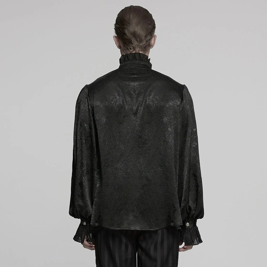 WY-1764CCM Victorian Gothic Shirts Men??????????????????????????¡ì???????????o????????????????????????¡ì??????????????????????????????????¡ì???????????s Ruffled Button Long Sleeve Top - Image 54