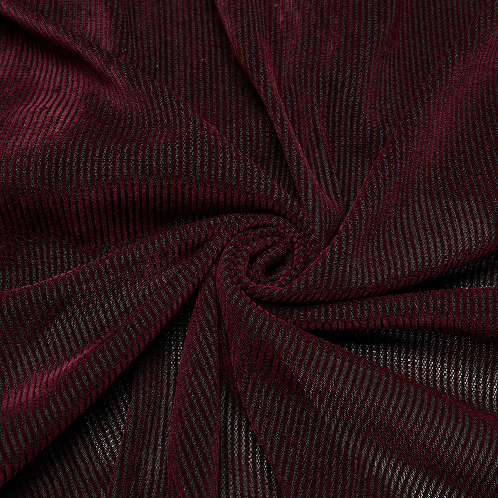 WY-1794CCM Mens Gothic Velvet Double Breasted Burgundy Shirt Trendy - Image 46