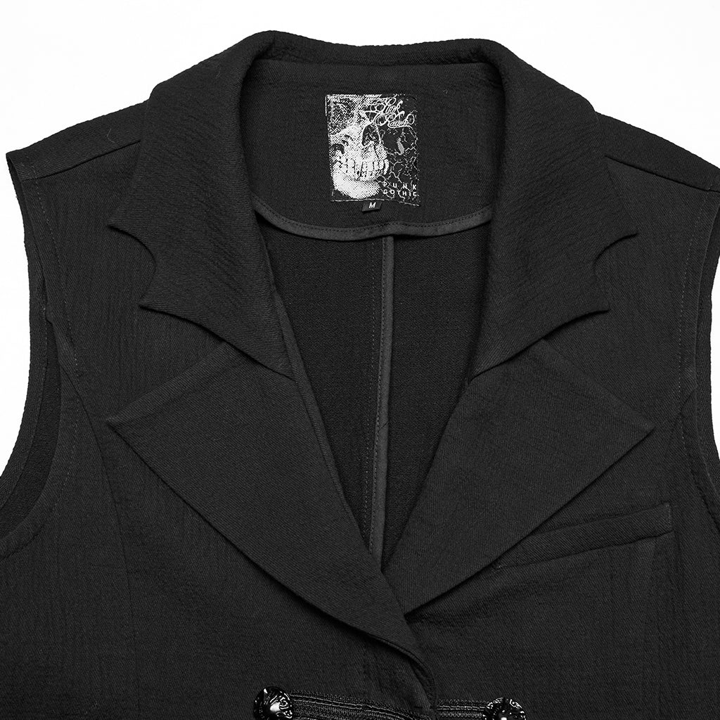 WY-1799MJM Gothic Vest Long Tailcoat Sleek Dark Victorian Design - Image 7