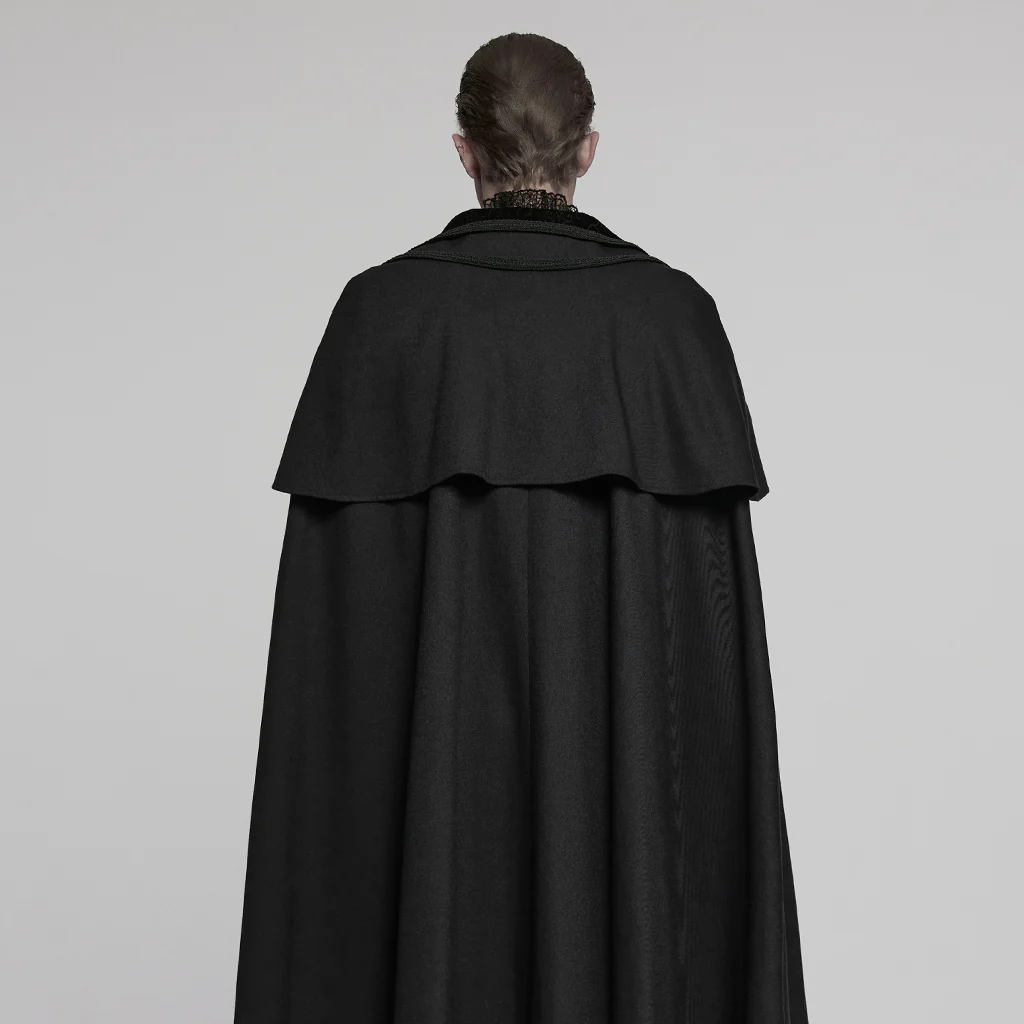 WY-1810DPM Vintage Gothic Coat Victorian Steampunk Full-Length Cloak - Image 6