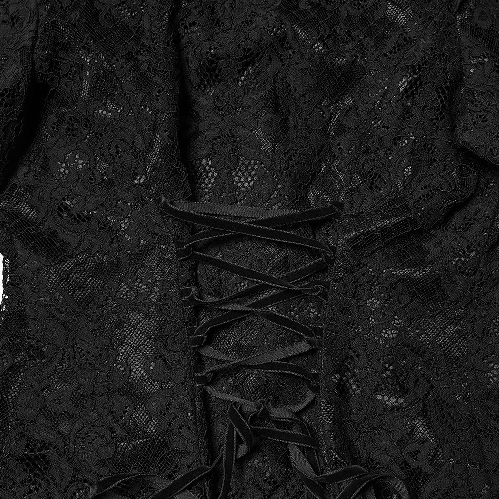 WY-1820CCF Victorian Gothic Shirt Lace Ruffled Corset Design - Image 10