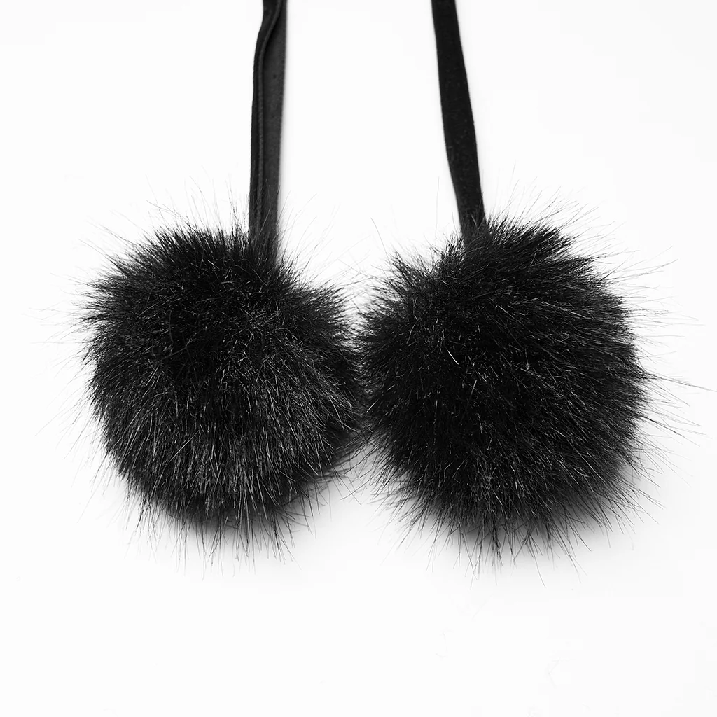 WY-1834DPF Gothic Coat Faux Fur Hooded Cape Elegant Cloak - Image 8