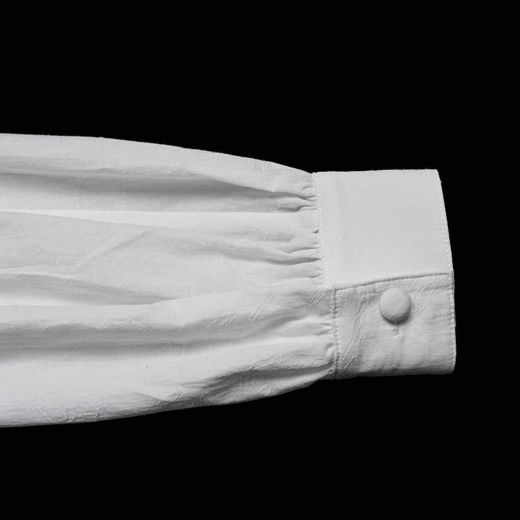 WY-1855CCM Mens Gothic Shirts Victorian Ruffled Long Sleeve Dress Shirt - Image 10