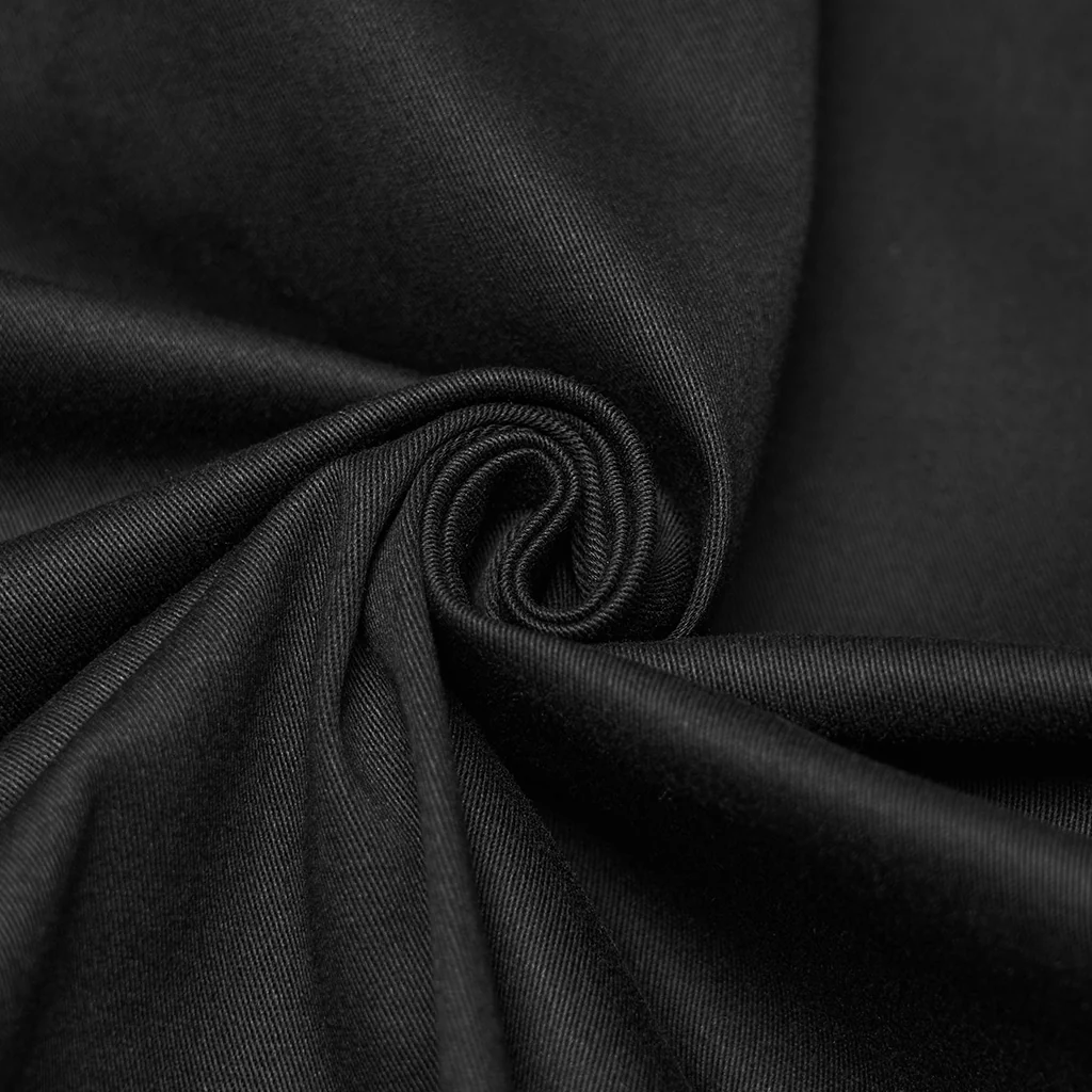 WY-1863CCM Edgy Gothic Punk Shirts with Leather Panel Detailing - Image 9