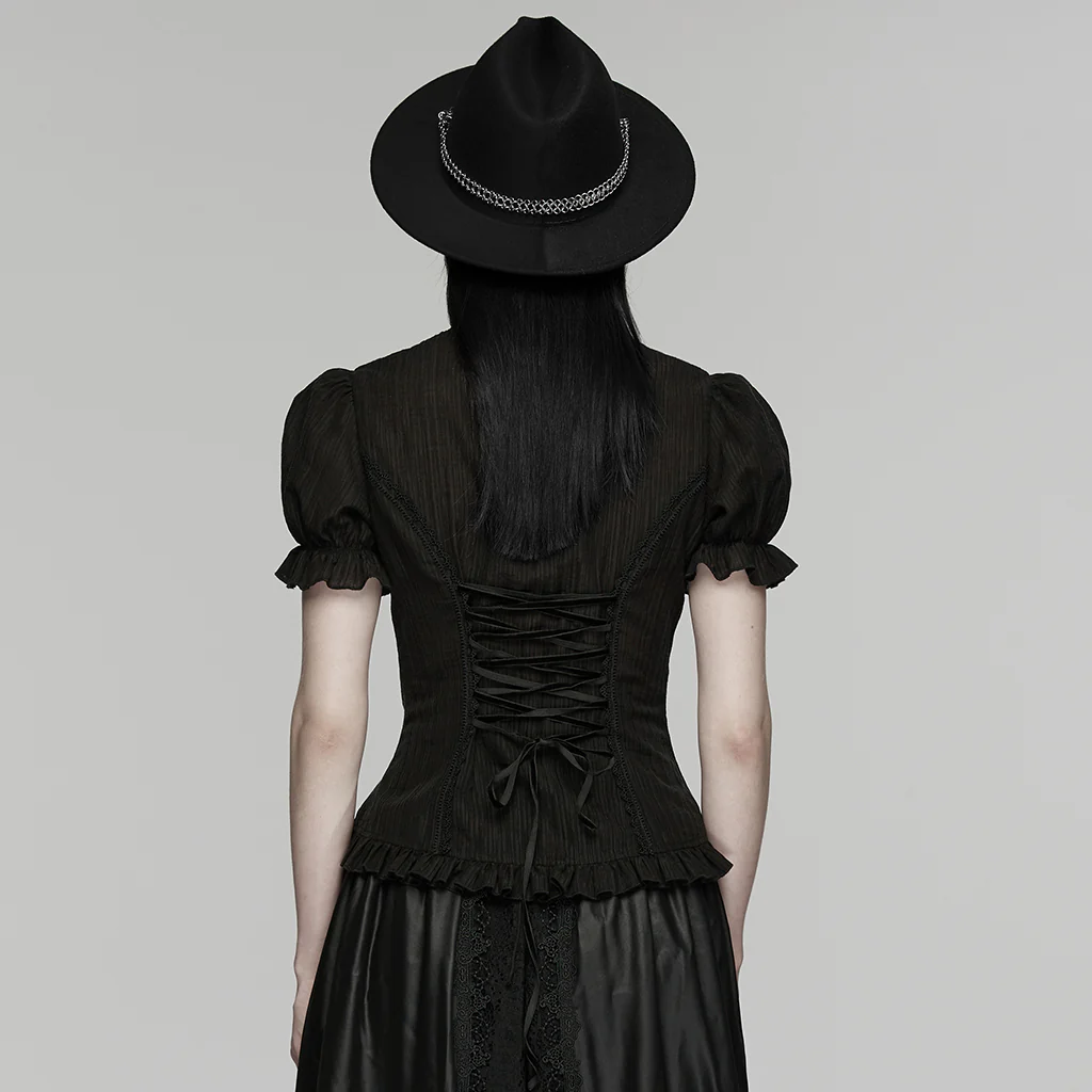 WY-1916CDF Victorian Inspired Lace Gothic Shirts for Women - Image 15